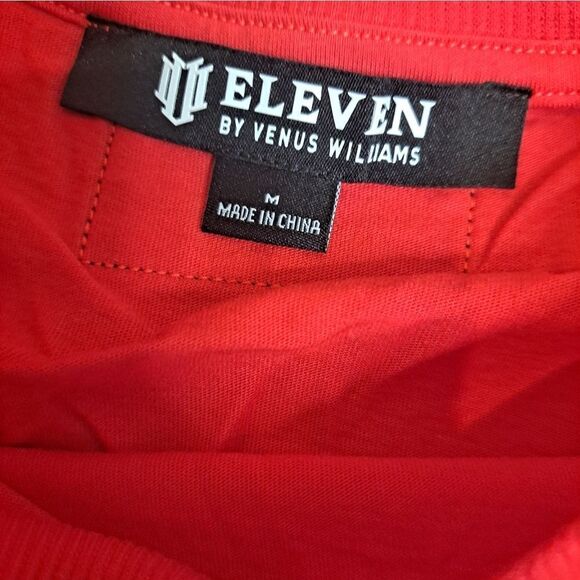 Eleven by Venus Williams Retro Daze Short Sleeve Cropped Tee Apple Red - Picture 6 of 10